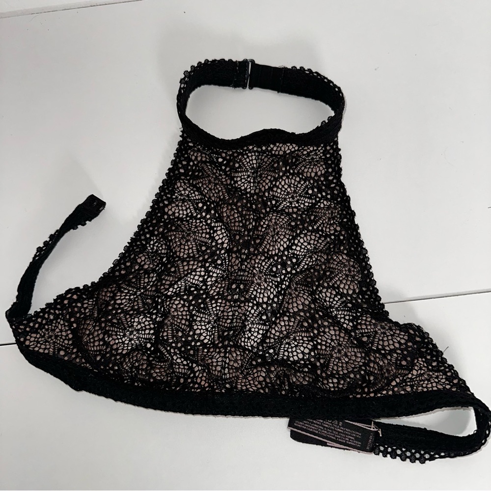 Victoria's Secret Black Lace Halter Bra